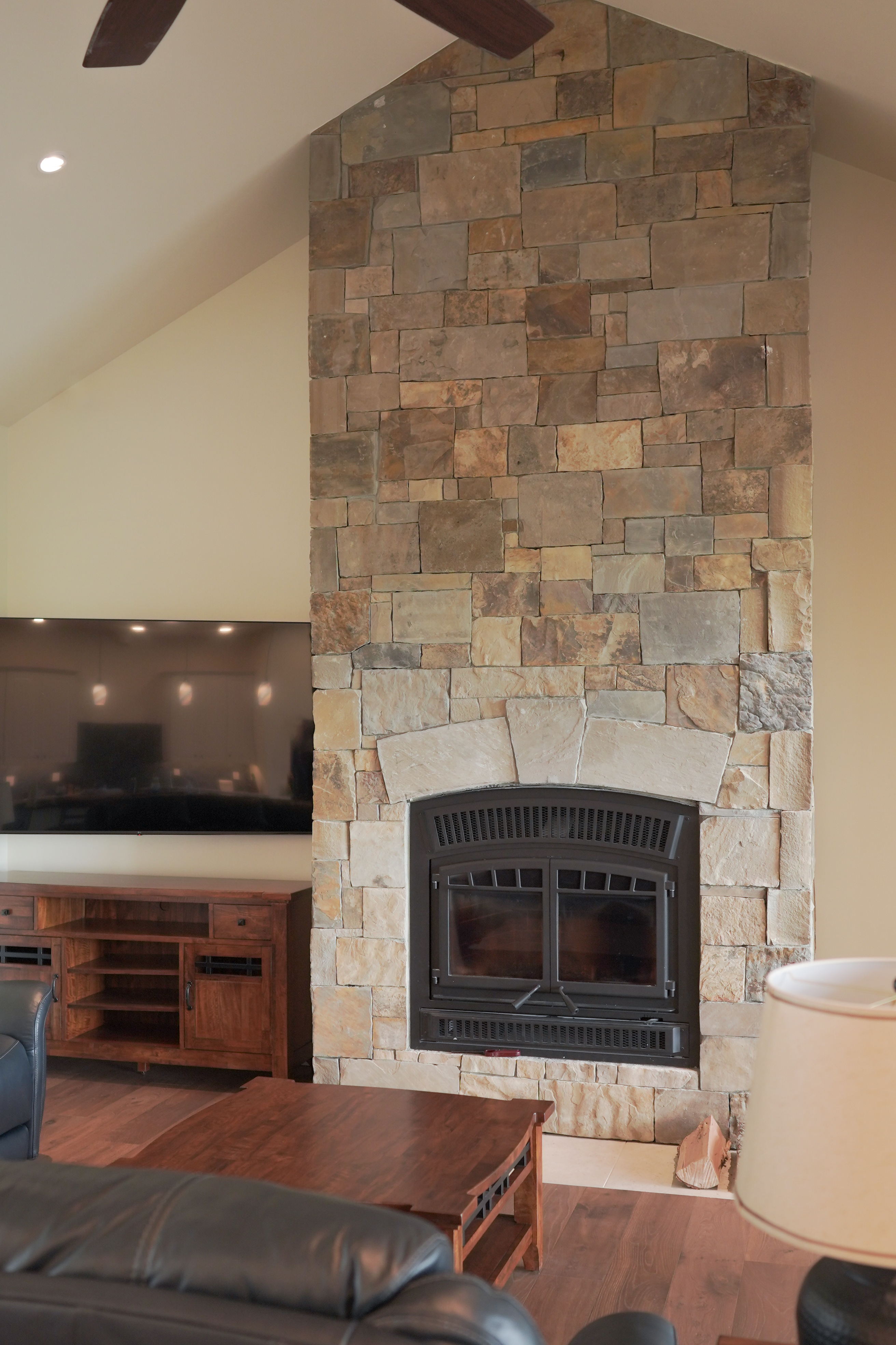 Kalispell custom built home with detailed foundation work