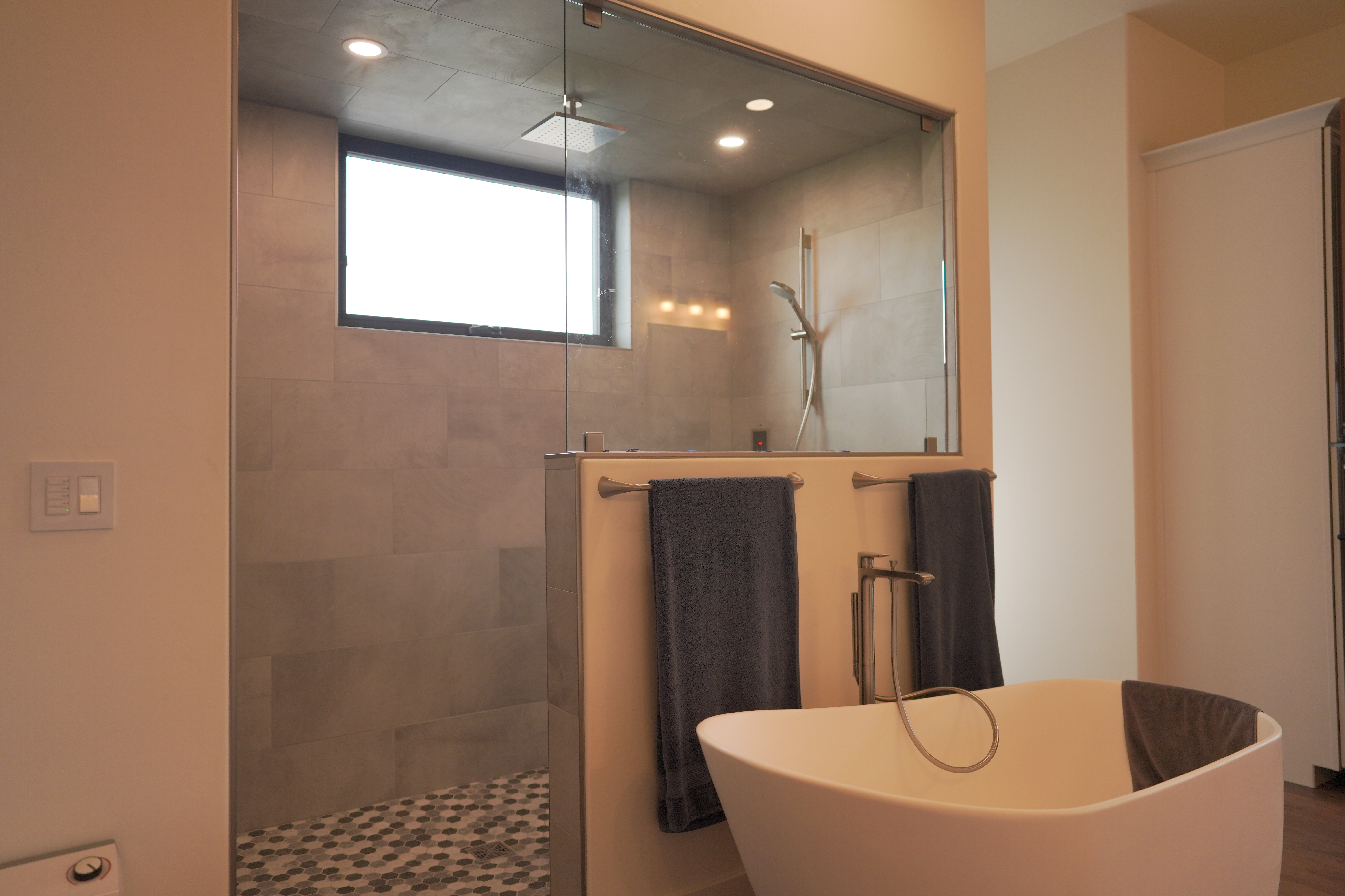 High-end bathroom fixtures in custom Kalispell Montana home