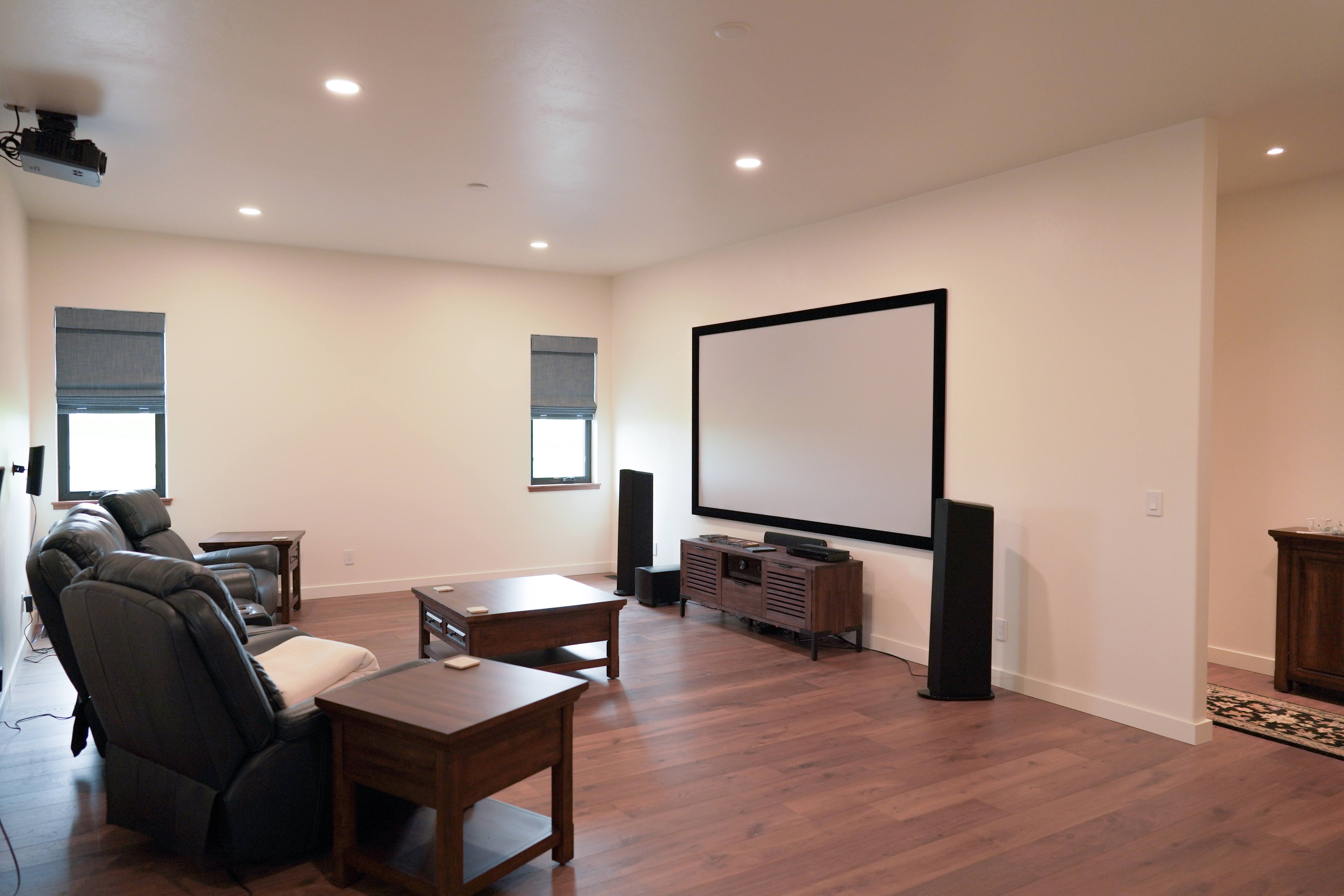 Montana custom home builder working on interior finishing