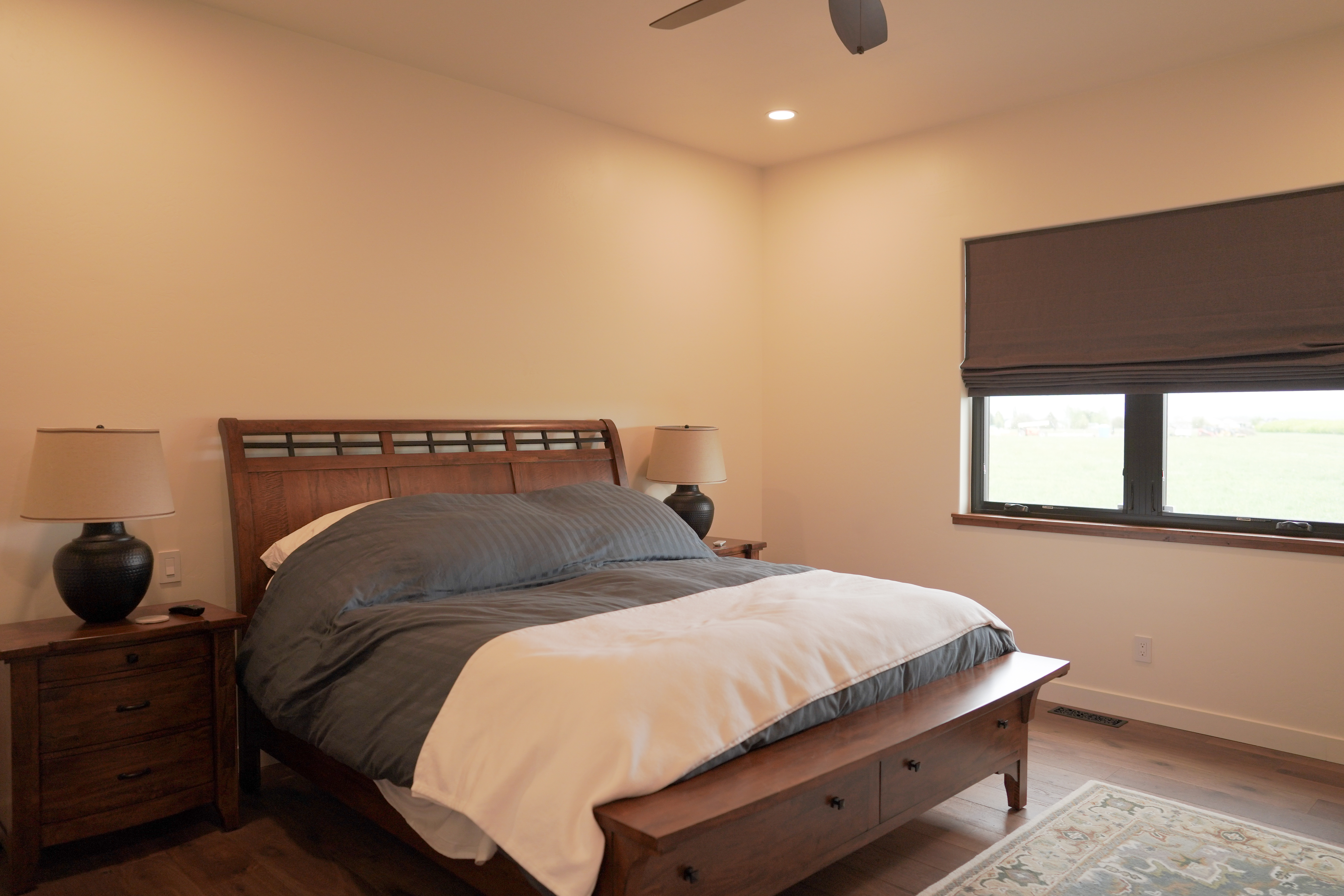 Premium Kalispell home builder installing custom staircase